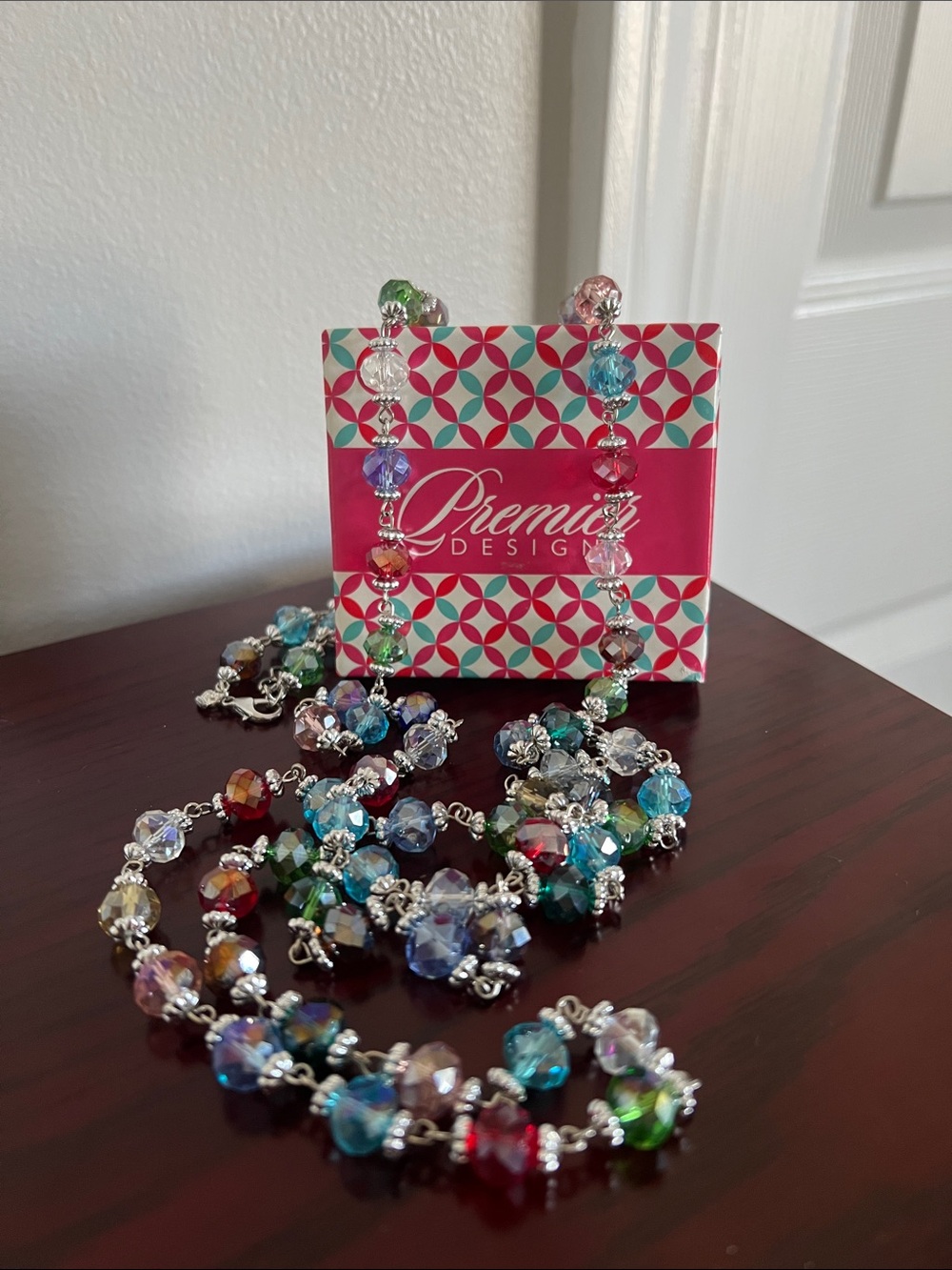 Premier Designs Multicolored Faceted Necklace - Picture 2 of 6